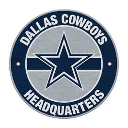 Imperial - Dallas Cowboys Round Headquarters Rug - Navy