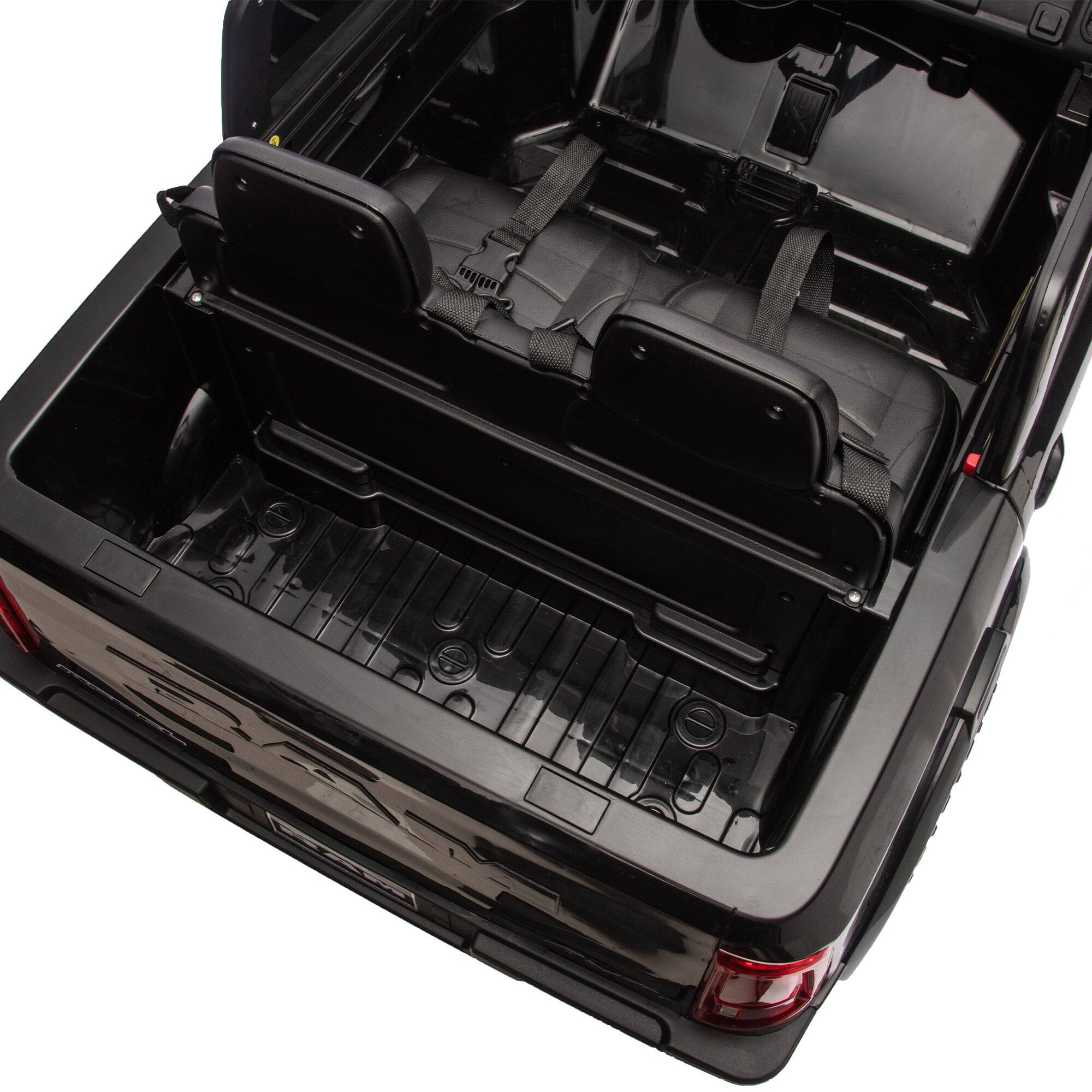 Alt View 3. Boyel Living - 3+ Black 24V Kids Ride On UTV with Parents Remote Control Twin 80W Motors with 24V5 - black.