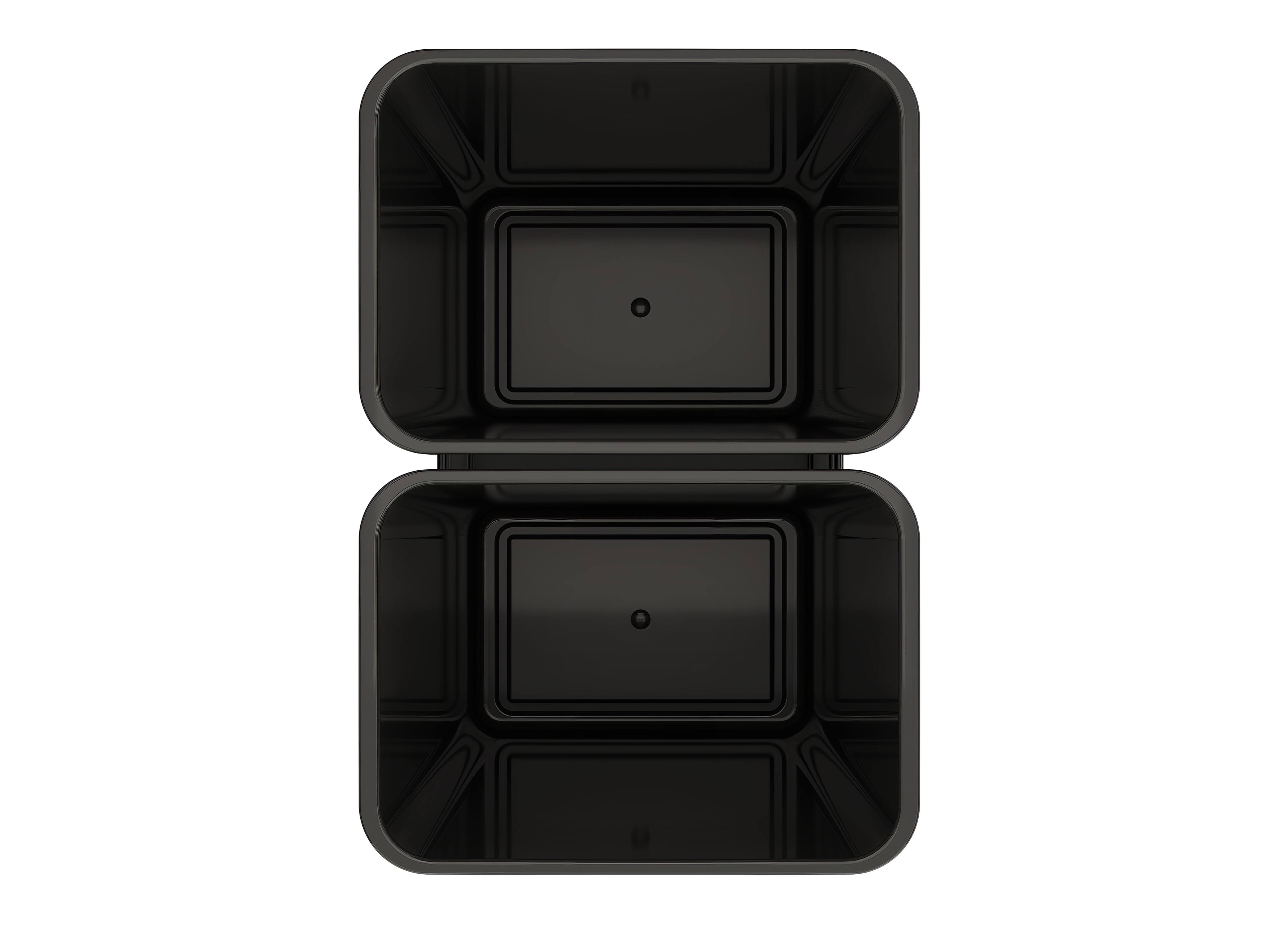 Alt View 7. Rev-A-Shelf - Rev-A-Shelf Double Pullout Kitchen Trash Can 50 qt. Soft-Close 53WC-2150SCDM-218 - Black.