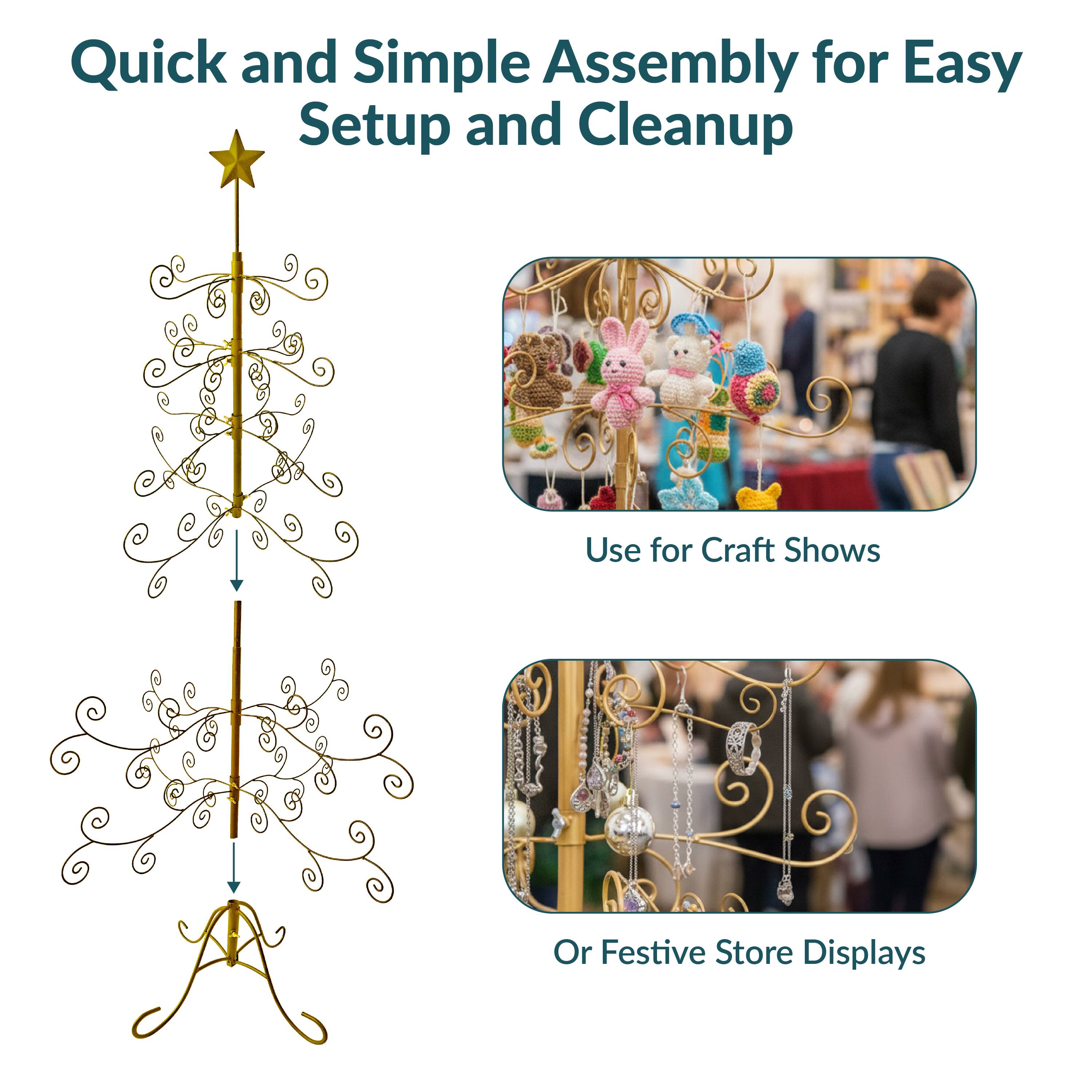 Quick and Simple Assembly for Easy Setup and Cleanup

Use for Craft Shows

Or Festive Store Displays