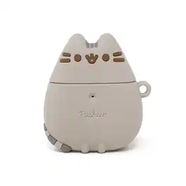iFace - Pusheen The Cat Cute Compatible with Apple AirPods 1 and 2 Generation - Silicone Figure Protective Case With Carabiner - Pusheen - Standing (Multicolor)