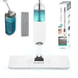 True & Tidy - Multi-Surface Spray Mop With Refillable Bottle - White