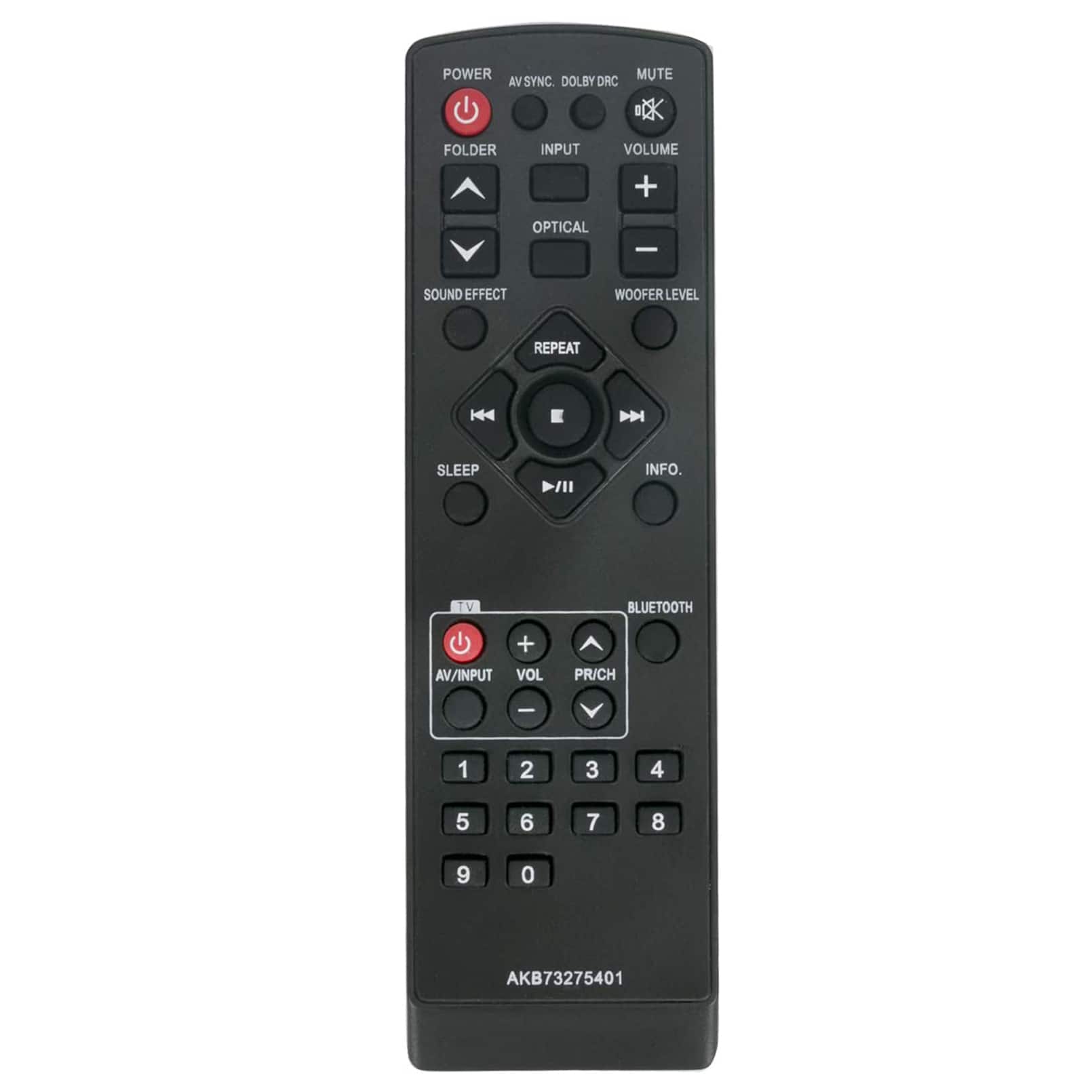 WINFLIKE AKB73275401 sub AKB73275402 Replaced Remote fit for