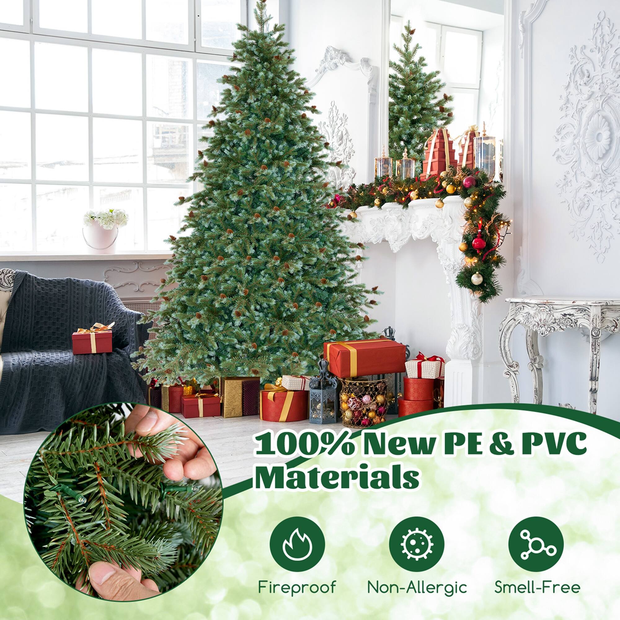 100% New PE & PVC Materials
Fireproof
Non-Allergic
Smell-Free