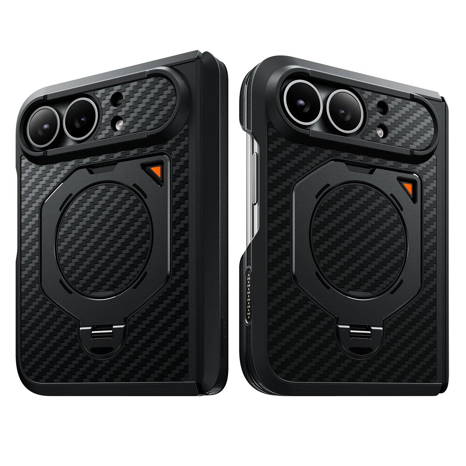 Left. SUPCASE - UB Aero MagSafe Case for iPhone Duo - Black.