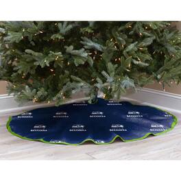 Pegasus - Seattle Seahawks Micro Plush Christmas Tree Skirt - Blue