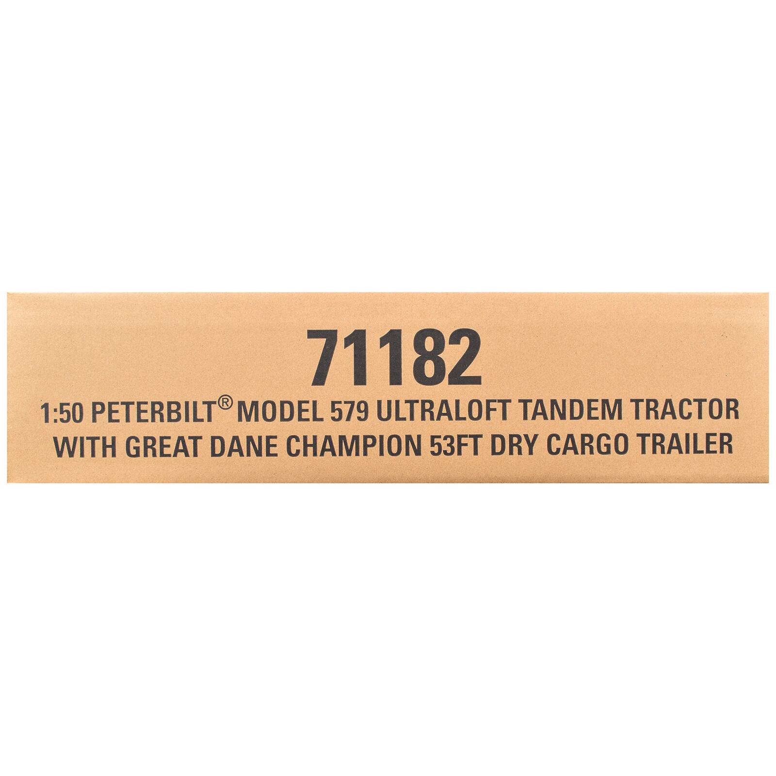 71182  
1:50 PETERBILT® MODEL 579 ULTRALOFT TANDEM TRACTOR WITH GREAT DANE CHAMPION 53FT DRY CARGO TRAILER