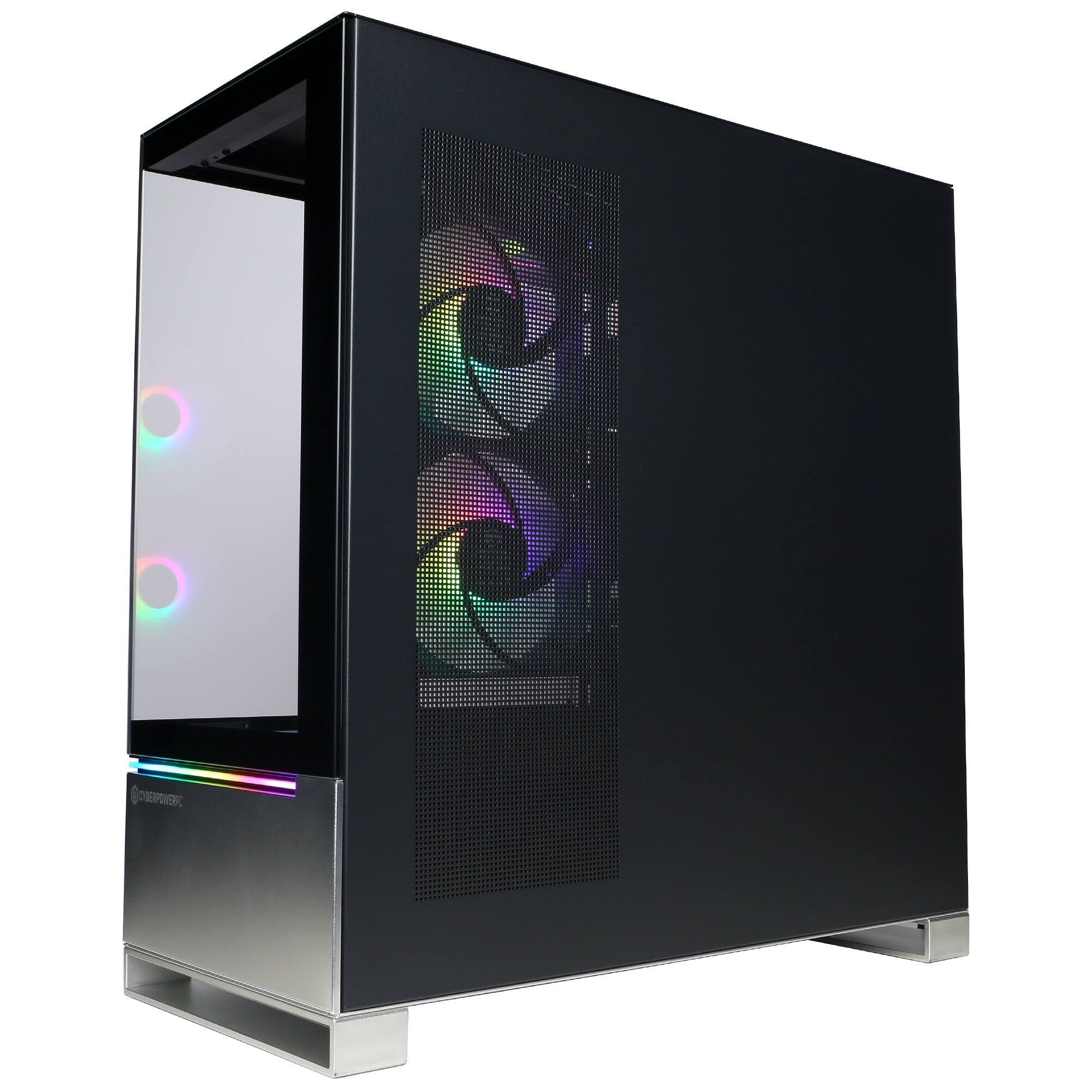 Alt View 4. CyberPowerPC - Gaming Desktop - AMD Ryzen 7 8700F 2024 - NVIDIA GeForce RTX 5060 Ti 8GB - 16GB DDR5 Memory - 2TB Storage - Black.