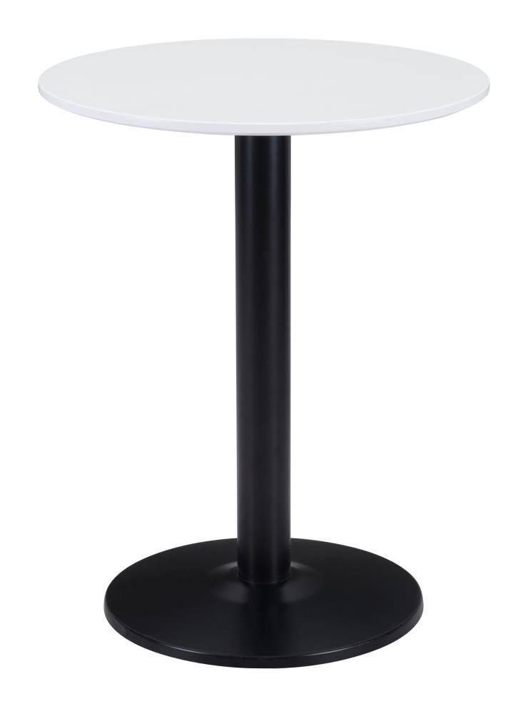 Front. Hivvago - Alto Bistro Table White & Black - White & Black.