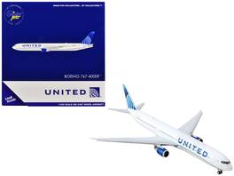 GeminiJets - Boeing 767-400ER Commercial Aircraft United Airlines (N76064) Tail 1/400 Diecast Model Airplane - White with Blue