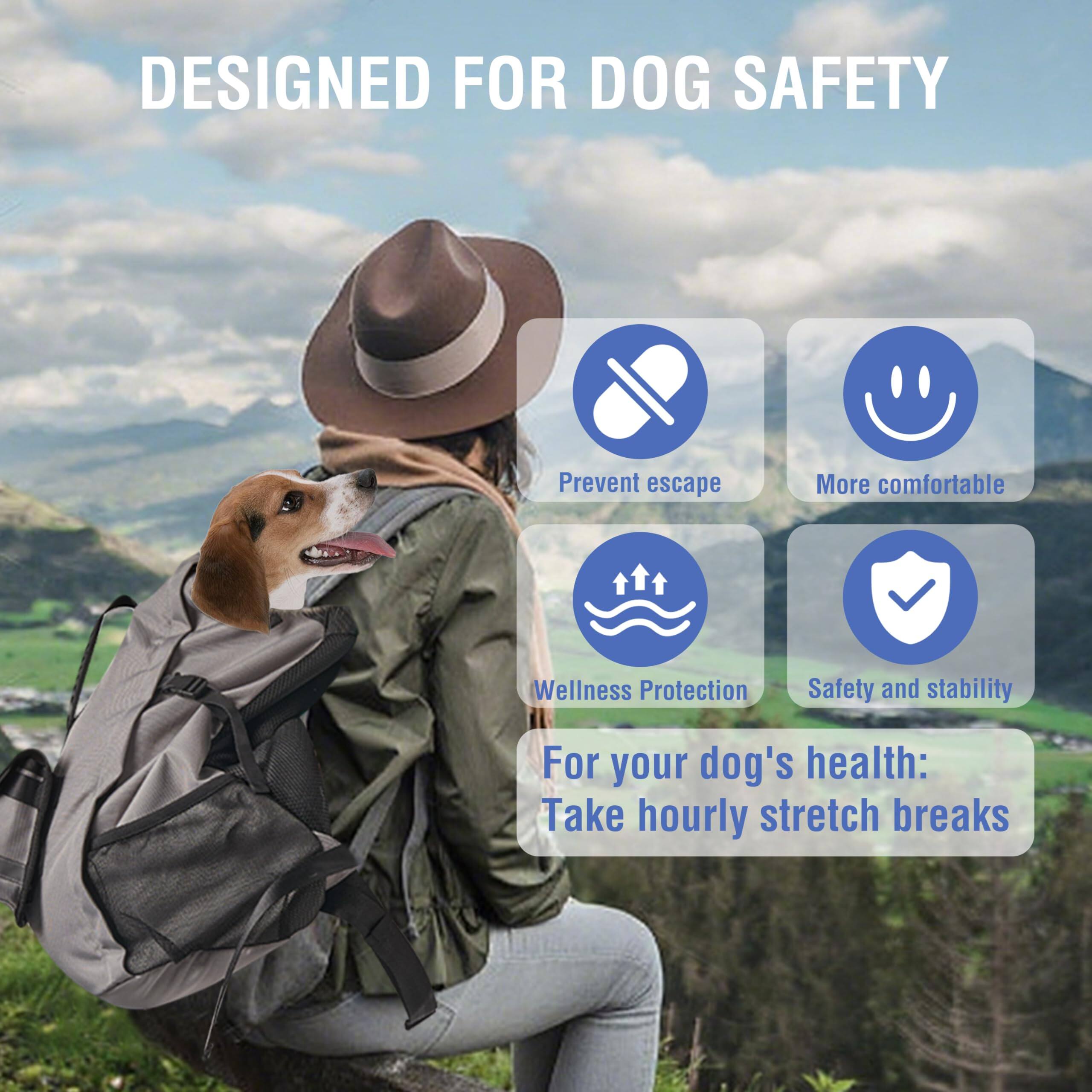 DESIGNED FOR DOG SAFETY

- Prevent escape
- More comfortable
- Wellness Protection
- Safety and stability

For your dog's health:
Take hourly stretch breaks