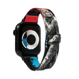 ZOX - Bigfoot and Chill NFC Smartwatch Band, 42/44/45/49mm - Multicolor