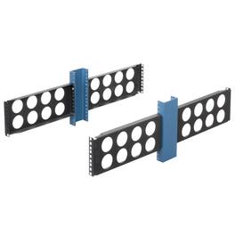 RackSolutions - 3U Conversion Bracket 4-Pack (3in Uprights) - Transform 2Post Racks into 4Post Racks - Black