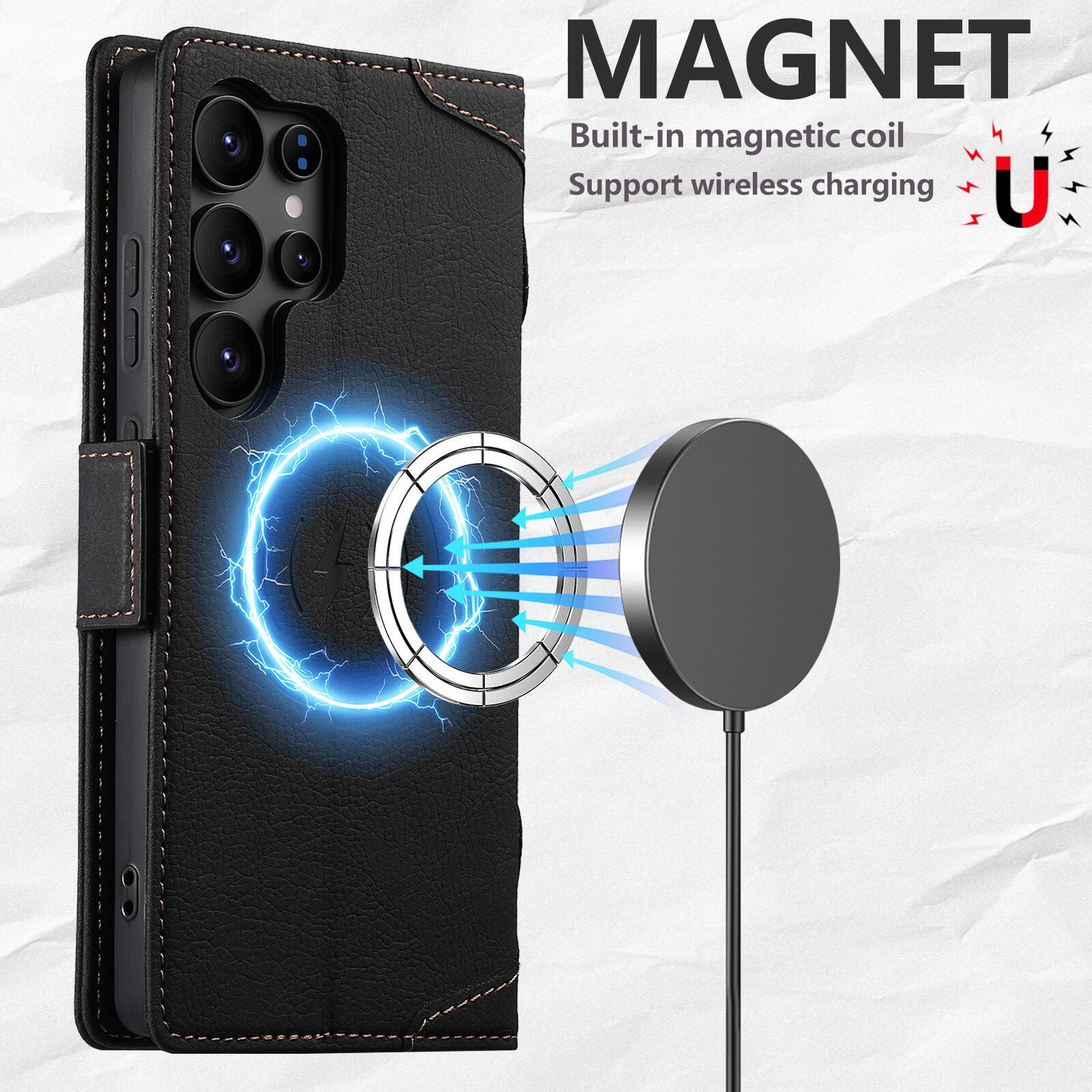 MAGNET  
Built-in magnetic coil  
Support wireless charging