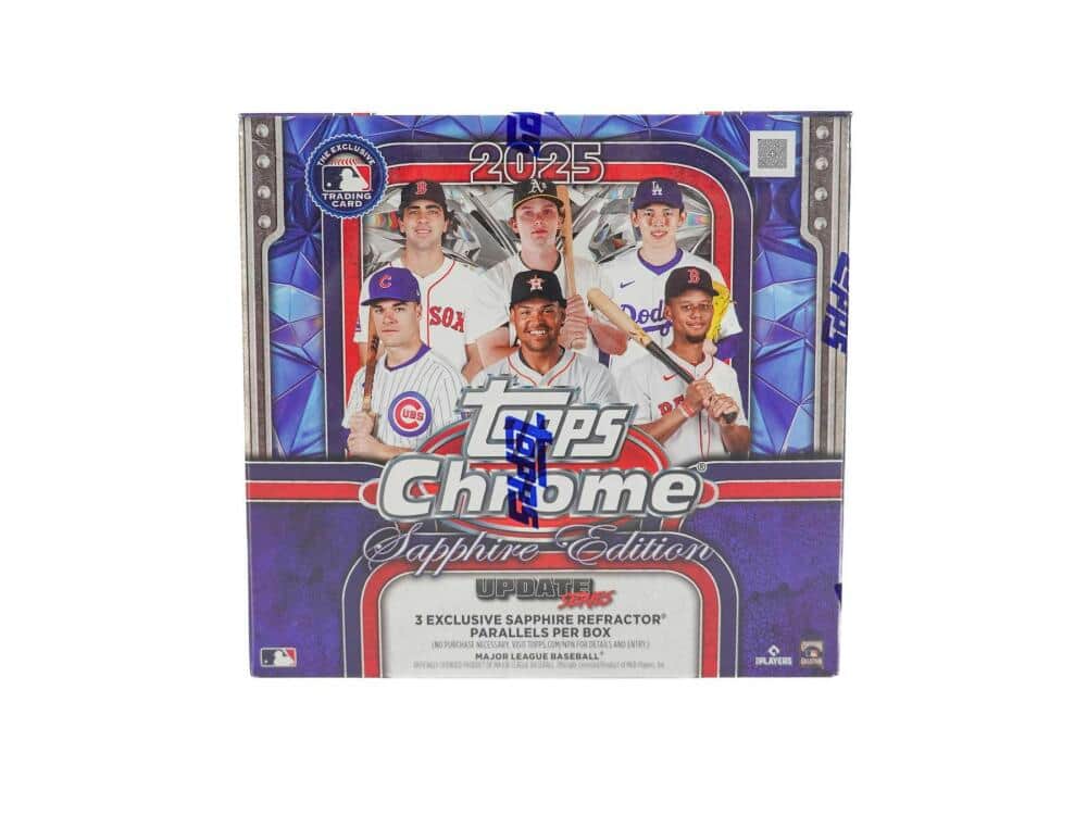2025 Topps Chrome Update Series Baseball Sapphire Edition Box