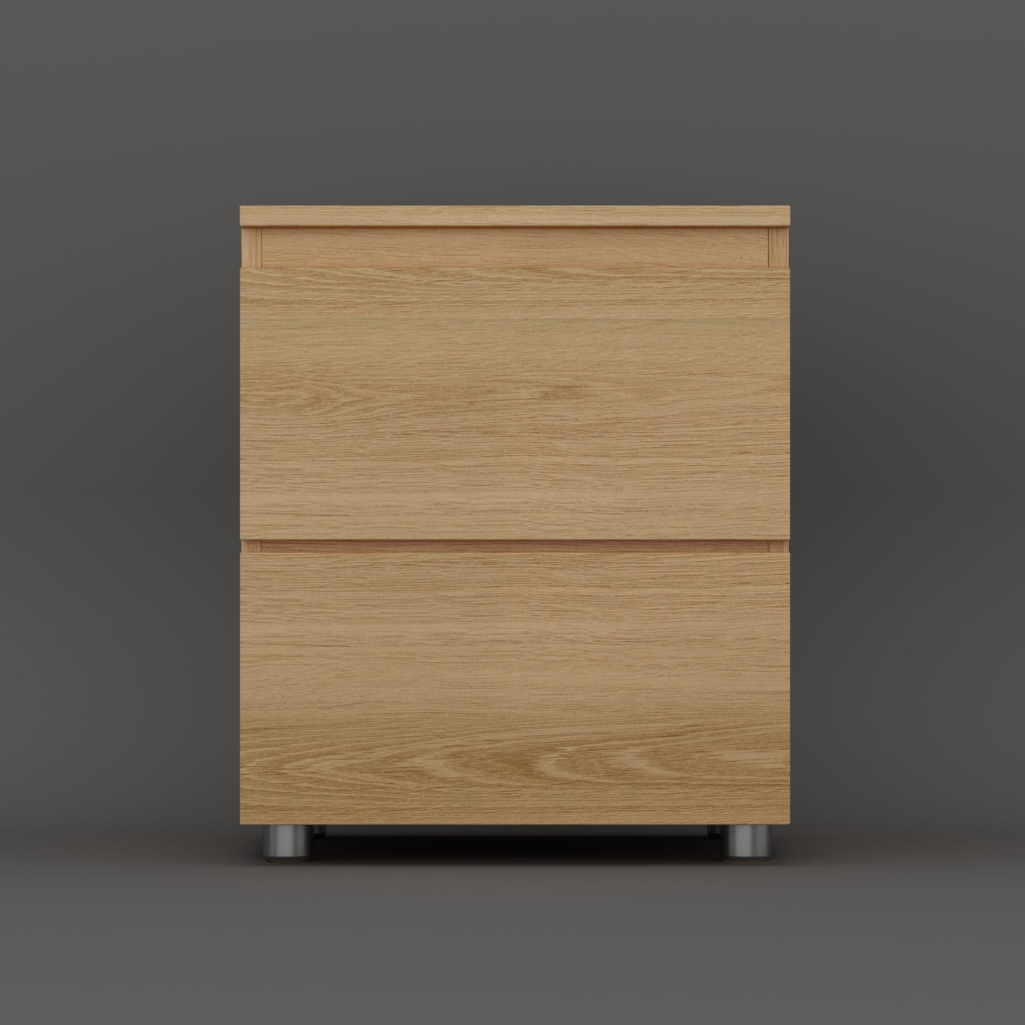 FUFU & GAGA - FUFU&GAGA 2 - Drawer Nightstand: Minimalist Bedroom Storage Solution - Wooden