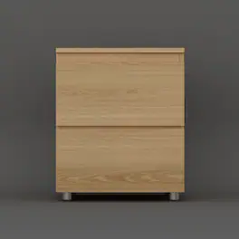 FUFU & GAGA - FUFU&GAGA 2 - Drawer Nightstand: Minimalist Bedroom Storage Solution - Wooden