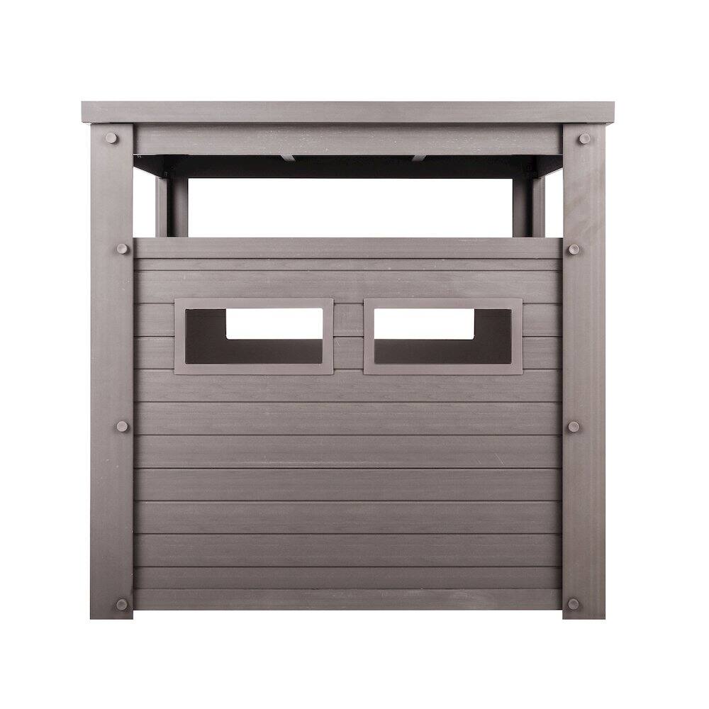 Alt View 1. New Age Pet - ECOFLEX Jumbo Litter Box Cover End Table - Grey - Grey.