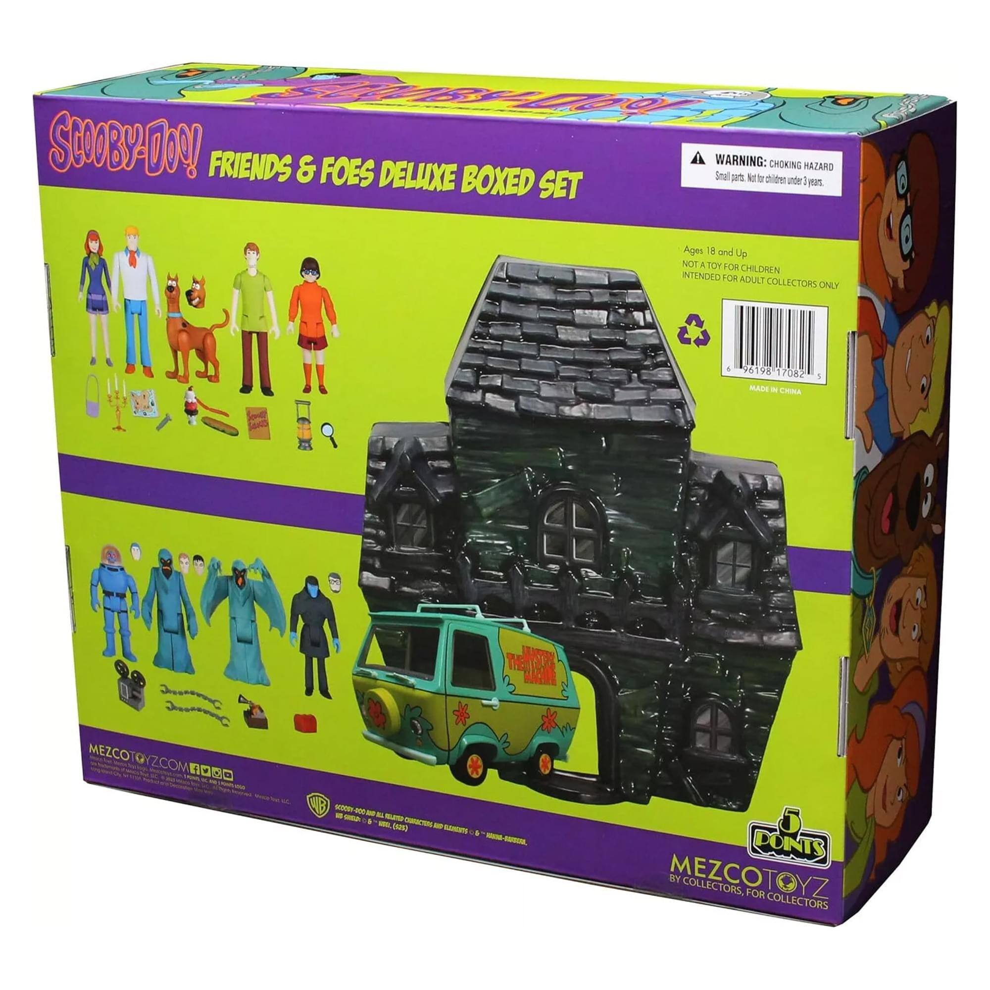 Scooby-Doo! Friends & Foes Deluxe Boxed Set

WARNING: CHOKING HAZARD - Small parts. Not for children under 3 years.

Ages 18 and Up
NOT A TOY FOR CHILDREN - INTENDED FOR ADULT COLLECTORS ONLY

96198 17082
MADE IN CHINA

MEZCOTOYZ.COM
MEZCOTOYZ
BY COLLECTORS, FOR COLLECTORS