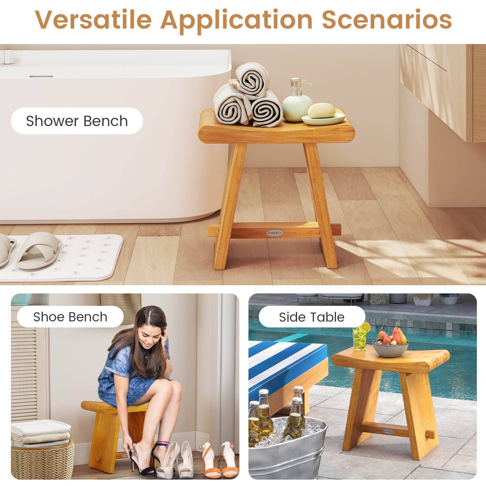 Versatile Application Scenarios

- Shower Bench
- Shoe Bench
- Side Table