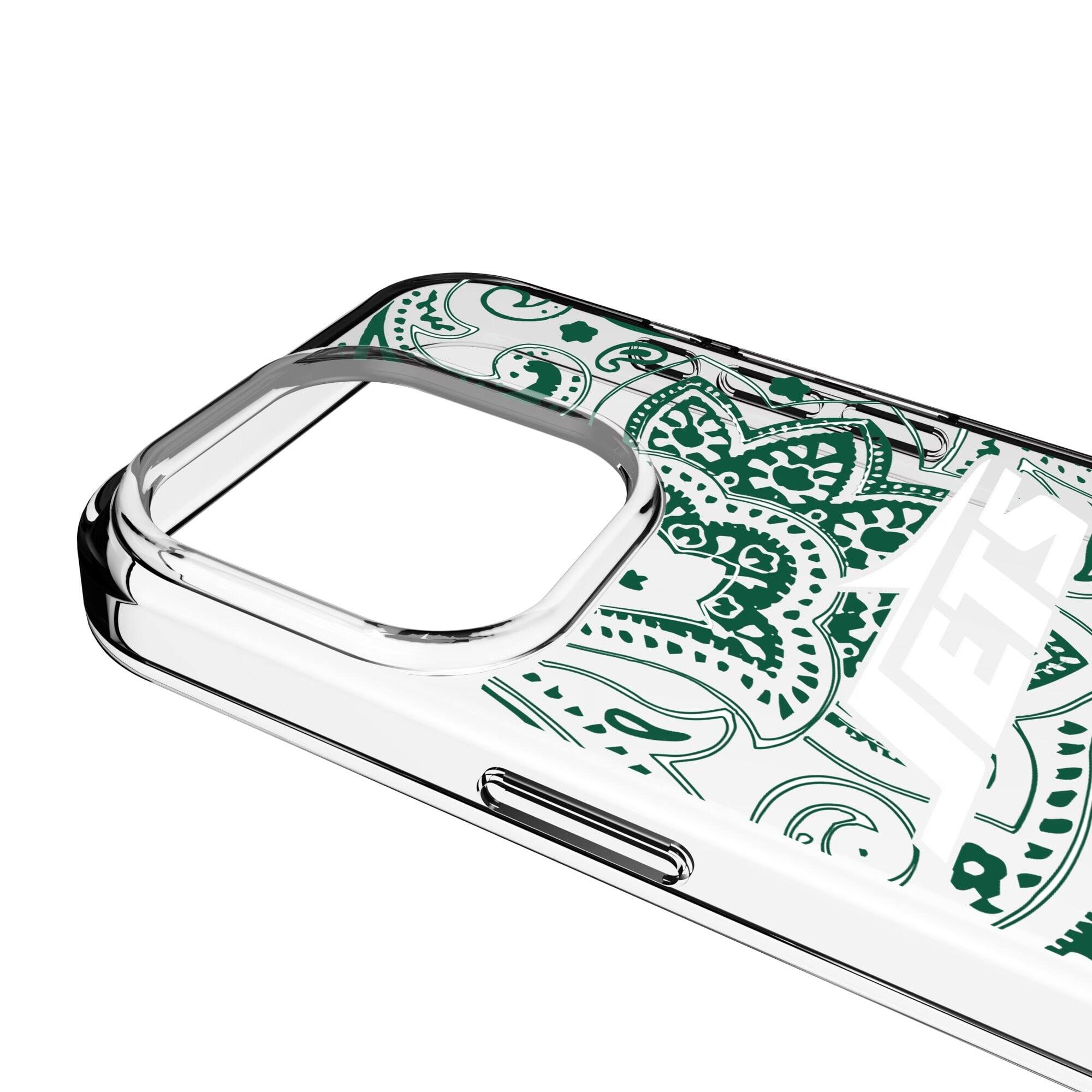 Alt View 2. Keyscaper - iPhone Clear Paisley Design Case - 14 - Multicolor.