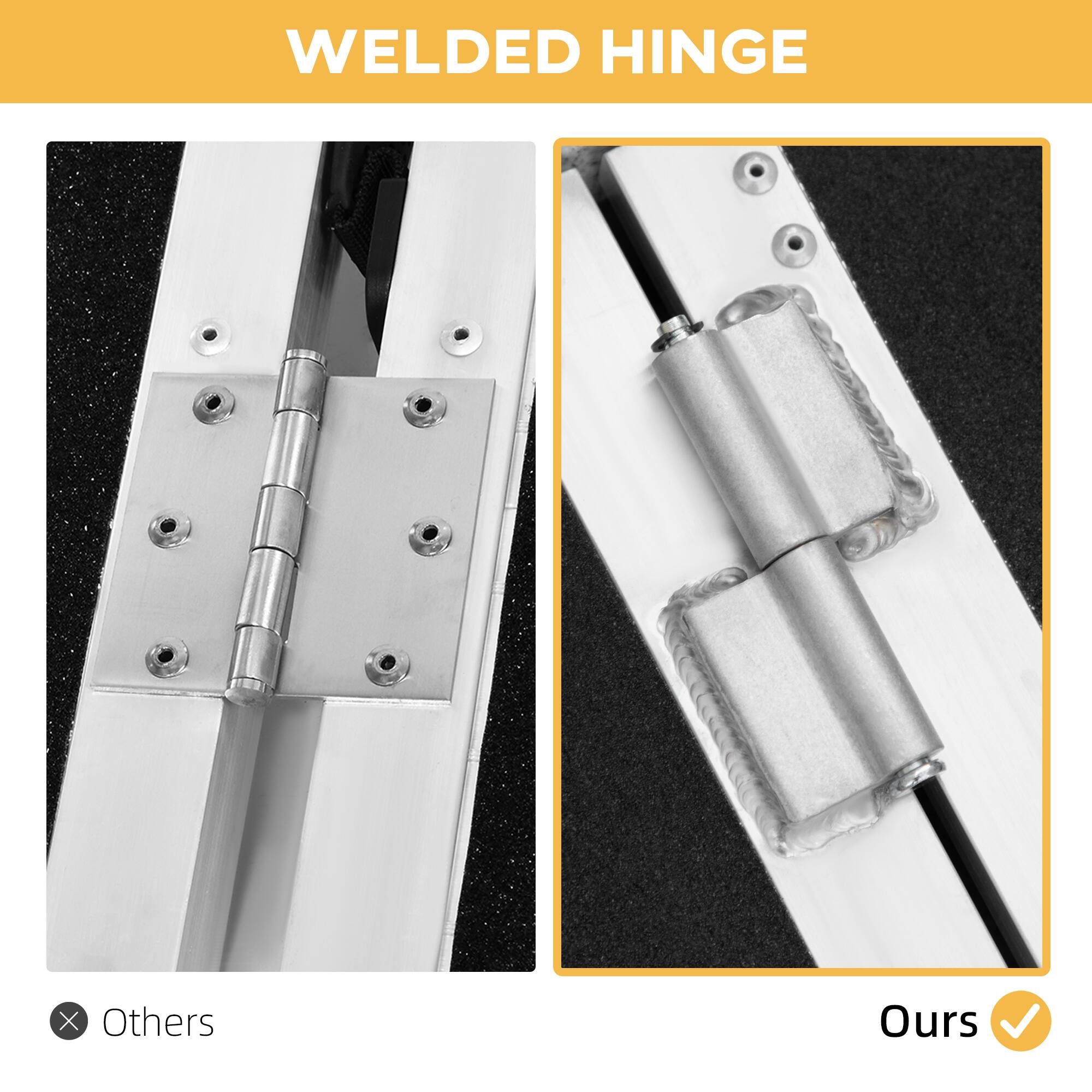 WELDED HINGE

Others X
Ours ✓