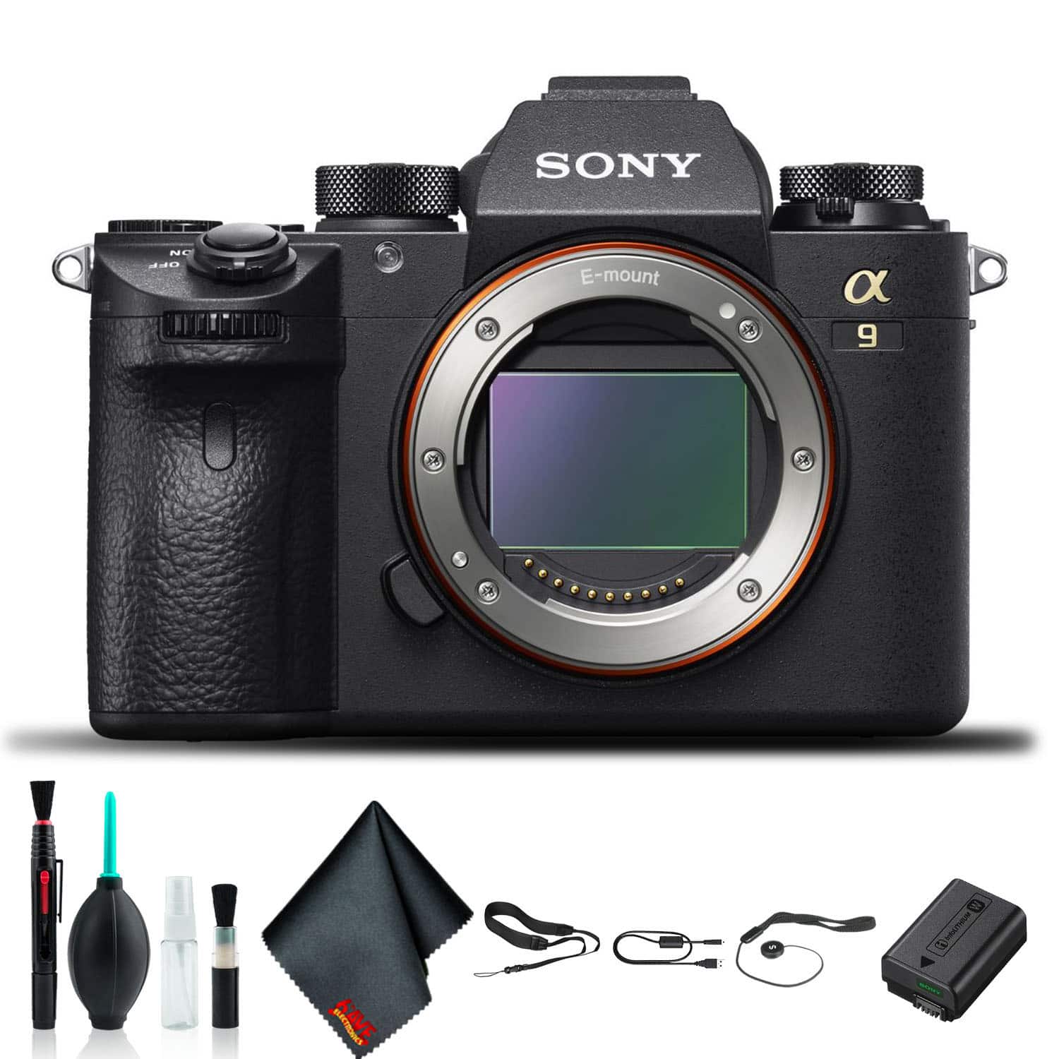 Sony - Alpha a9 Mirrorless Camera Body Bundle + Starter Kit + Accessories for Photography and Video