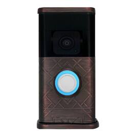 Michael Healy - Art Deco Video Doorbell Cover (Ring 3, 3 Plus, 4, Battery Plus and Battery Pro) - Oiled Bronze