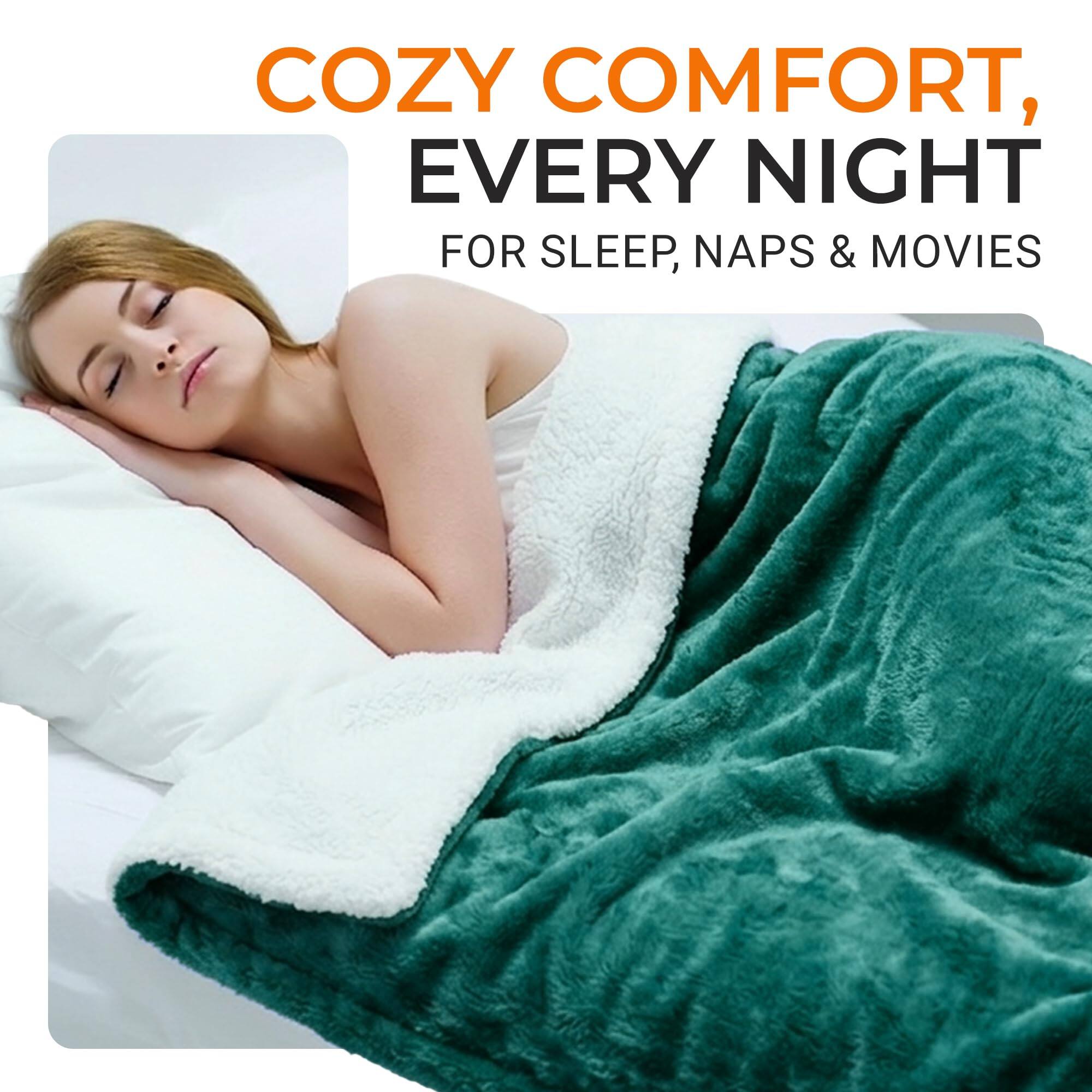 COZY COMFORT, EVERY NIGHT  
FOR SLEEP, NAPS & MOVIES