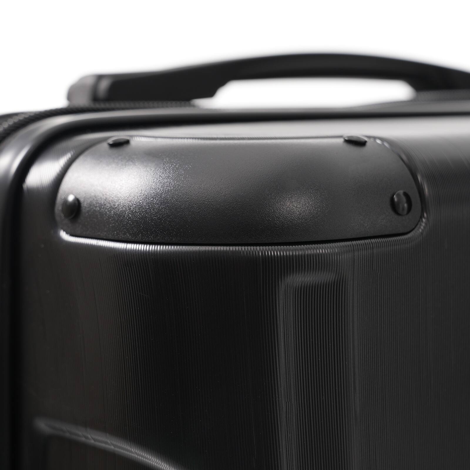 Alt View 7. Loheer - Loheer 20-Inch Hardshell Carry-On Luggage Lightweight ABS Black Spinner Suitcase with TSA Lock and Packing Cubes - Black.