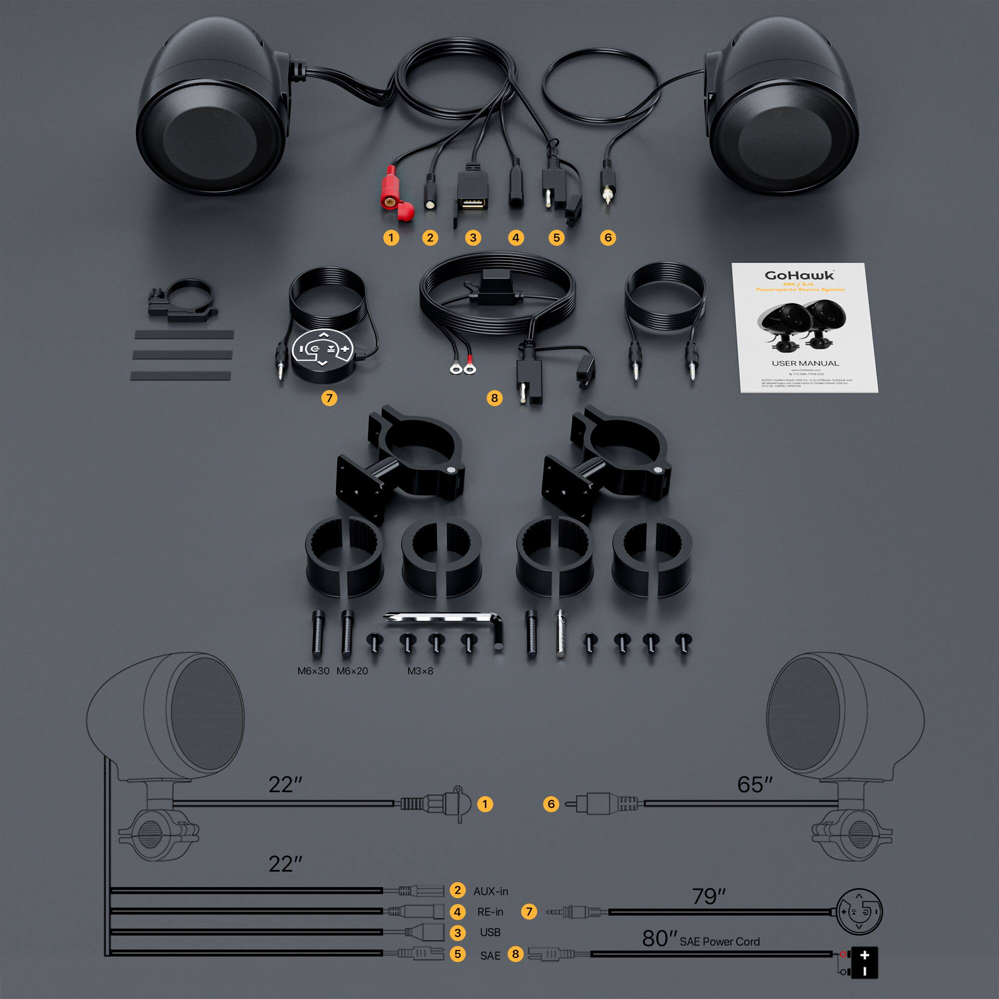 1. GoHawk
2. Add-on
3. -da
4. |
5. |
6. 399
7. A
8. I
9. :
10. - AAN
11. 7
12. a
13. s
14. 9999
15. lloes
16. ll.cse
17. Mox30
18. M6-20
19. M3-8
20. 22"
21. 1
22. d
23. JE18
24. ...
25. 65"
26. 22"
27. H
28. CU
29. 1
30. 2
31. AUX-in
32. 4
33. RE-in
34. 3
35. USB
36. 5
37. SAE
38. 8
39. 7
40. IL
41. 11
42. 79"
43. 80"
4