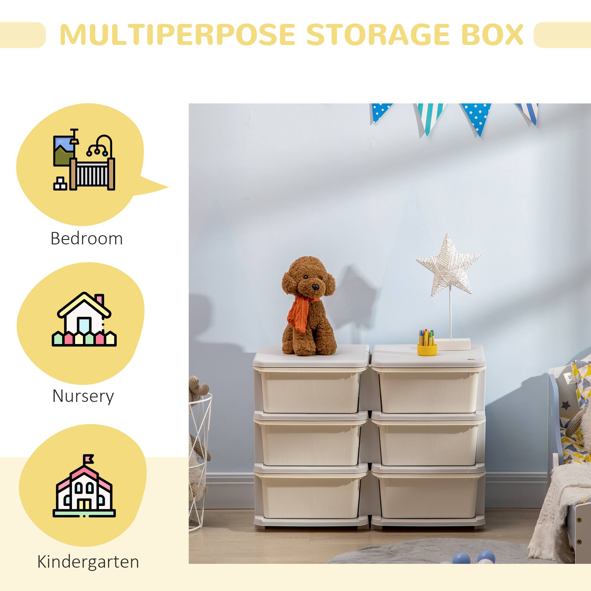 MULTIPERPOSE STORAGE BOX

- Bedroom
- Nursery
- Kindergarten