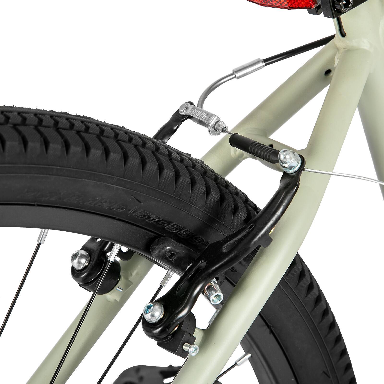 Alt View 6. HILAND - HILAND 24 Inch BMX Bike for Teenager and Adult, Beginner-Level BMX with 2 Pegs, Bicycles for Men and Women Grey - Grey.