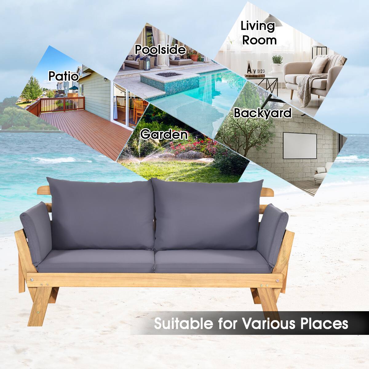 Patio Poolside Living Room A y 0123 Garden Backyard Suitable for Various Places