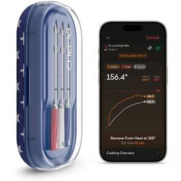 iQ Sense by CHEF iQ - USA 250 Limited Edition Smart Wireless Meat Thermometer, WiFi Unlimited Range, 5 Sensors
