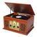 Front. Victor Audio - Victor State 7-in-1 Wood Music Center - Mahogany.