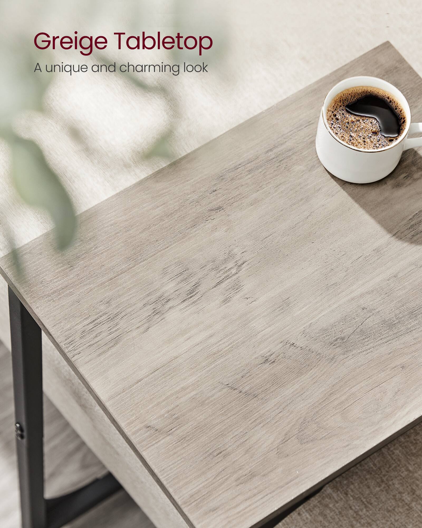 Greige Tabletop  
A unique and charming look