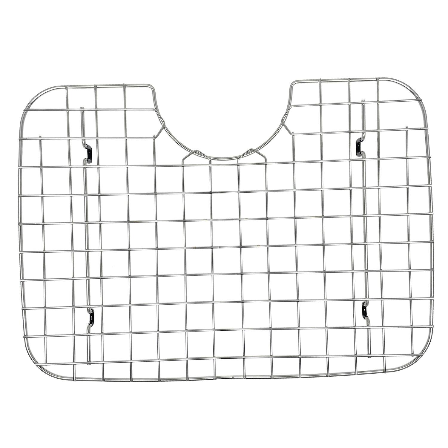 Front. Better Houseware - D-Shape Sink Protector Stainless Steel - Stainless Steel.