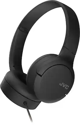 JVC - On-Ear Wired Headphones with USB-C Connection HAS33UCB - Black