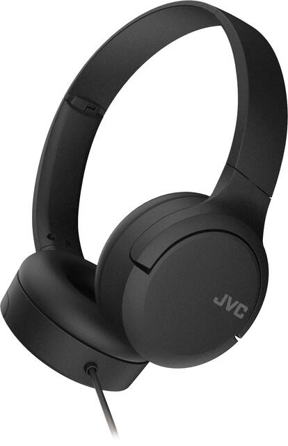 JVC - On-Ear Wired Headphones with USB-C Connection HAS33UCB - Black