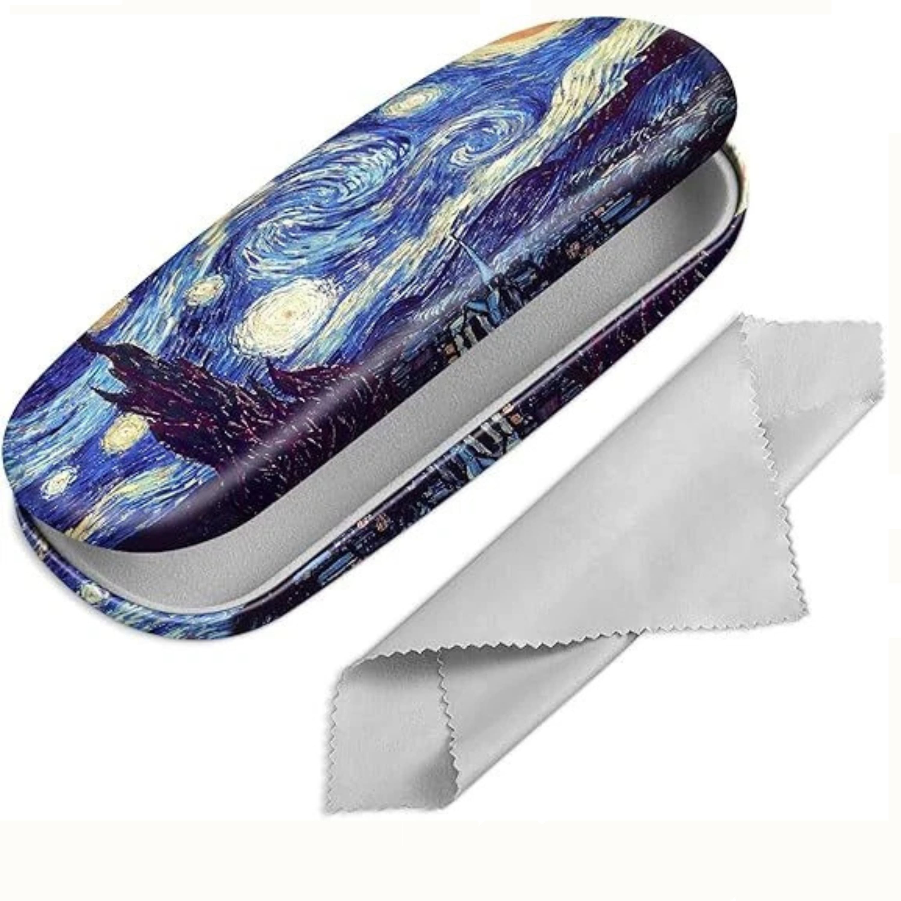 Kitcheniva - Multiuse Durable Hard Shell Eyeglasses Box with Cleaning Cloth Protective Cover - Starry Night price history on PriceWatchPro