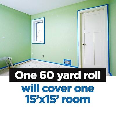 One 60 yard roll will cover one 15'x15' room