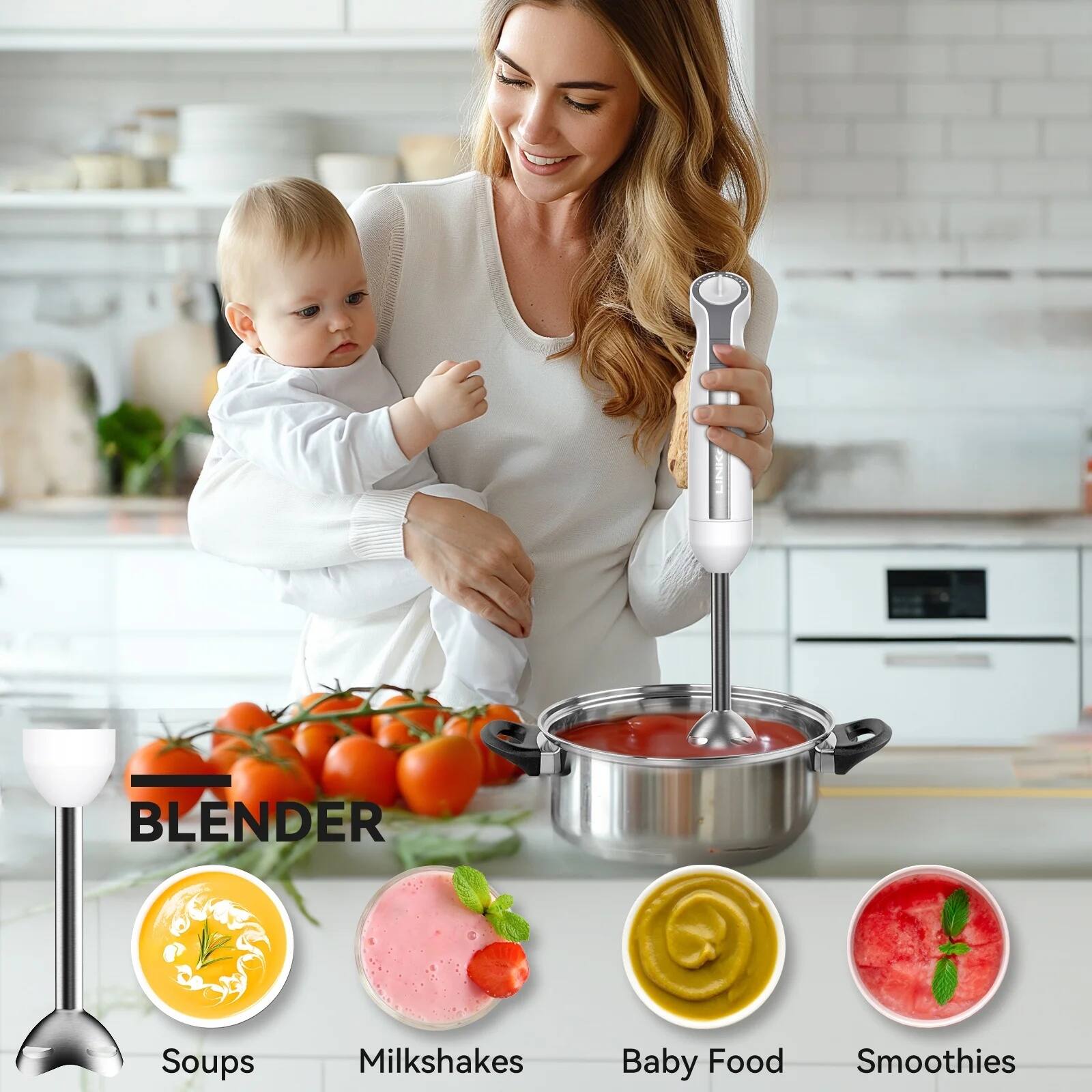 BLENDER  
Soups  
Milkshakes  
Baby Food  
Smoothies