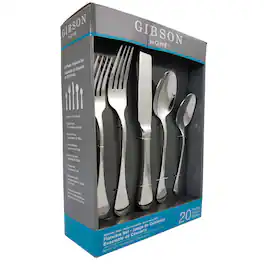 Gibson - Home Classic Manchester 20-Piece Flatware Set - Silver