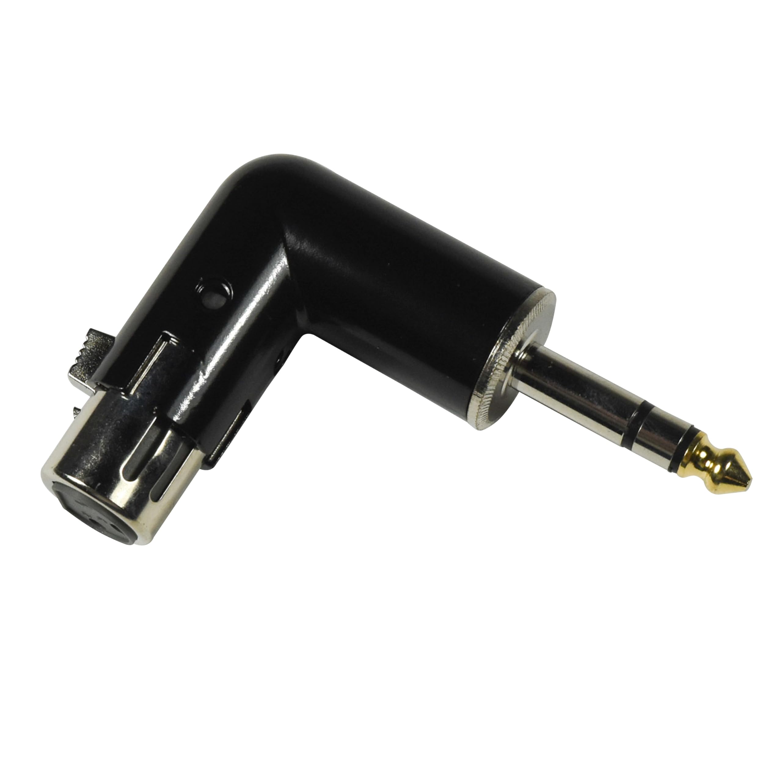 Alt View 5. HQRP - 2-Pack XLR Female to 6.35 mm TRS Male Angle Adapter - Adjustable 4-Position Balanced Audio - Black.