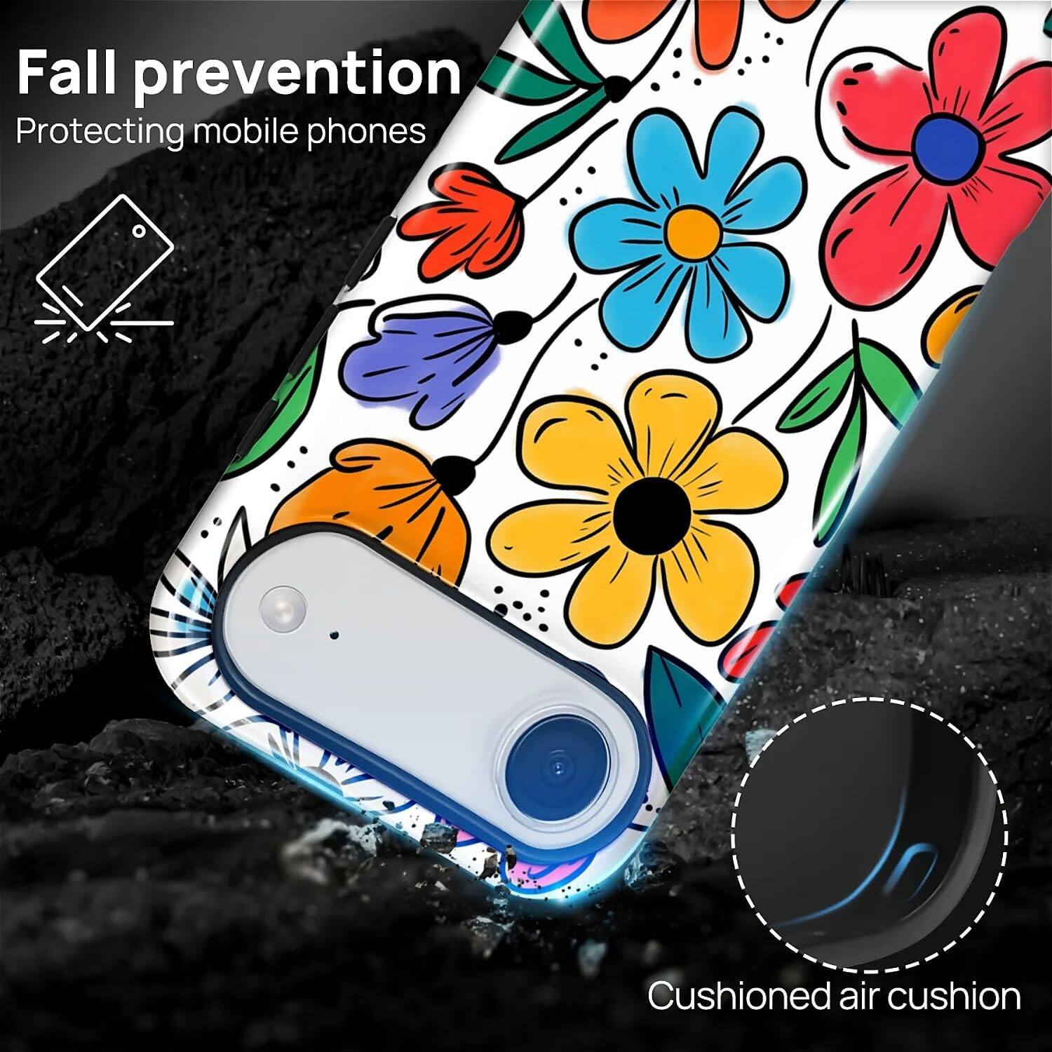 Fall prevention  
Protecting mobile phones  

Cushioned air cushion