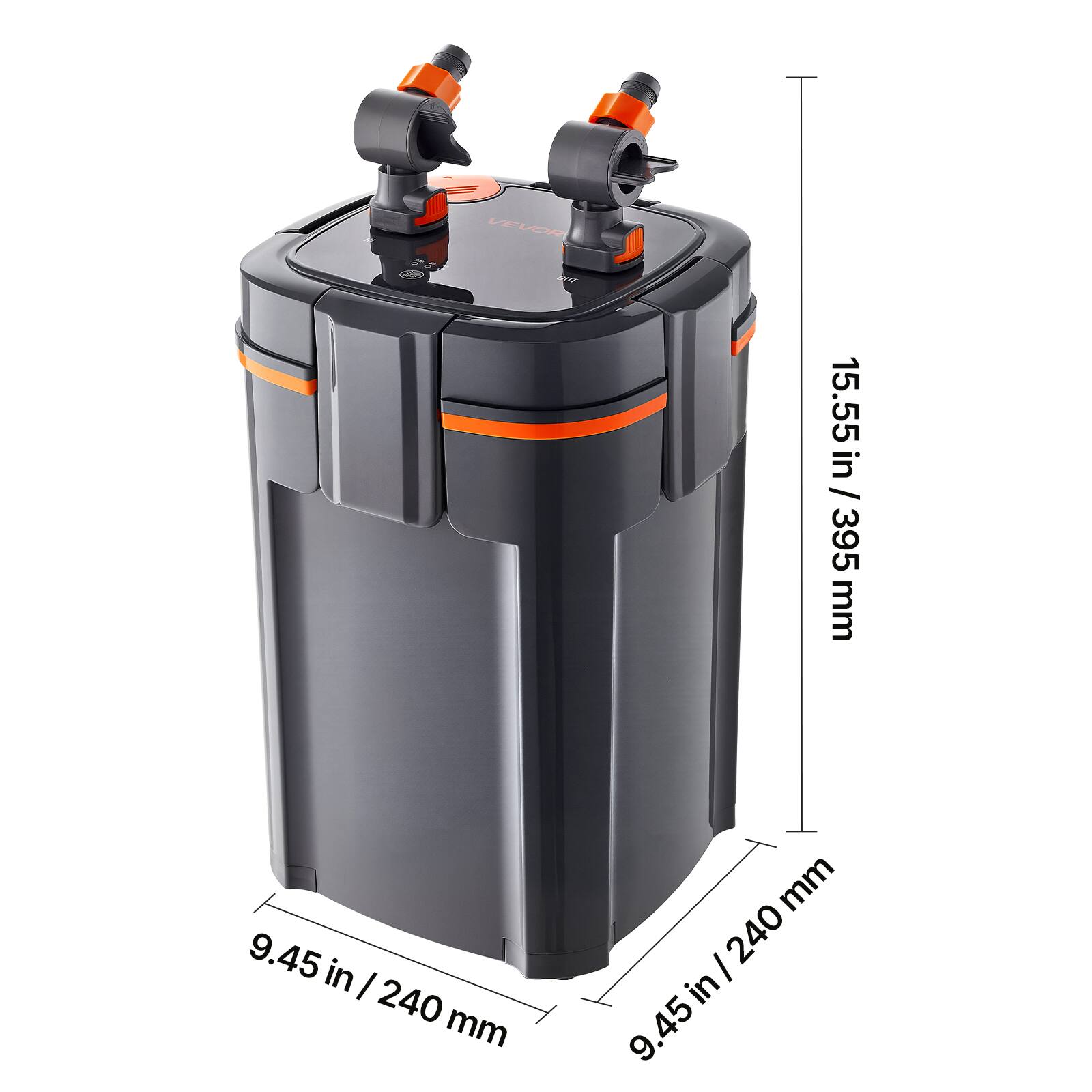 VEVOR 396GPH Canister Filter, 4 Stage External Aquarium Filter
