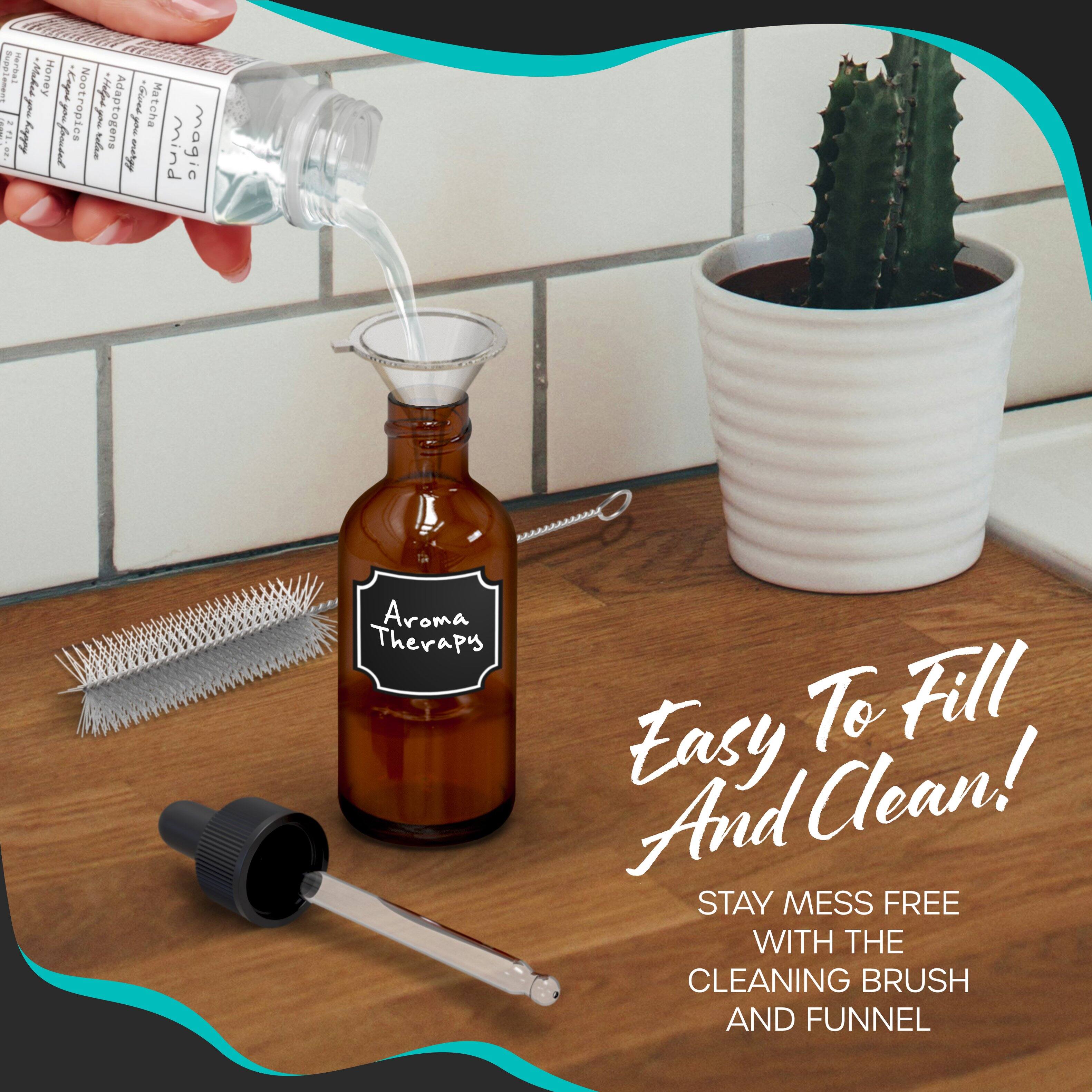 Bupel I Hor a -akn Honey Eas Noot - -Hage Adapt P Ma i 2.00 3 - Wry 1 1 Nootropies  ropi 1 togens 1 Matcha 3 fomoel oce lion pulw magic Aroma Therapy To Fill Ensy Clean! And STAY MESS FREE WITH THE CLEANING BRUSH AND FUNNEL