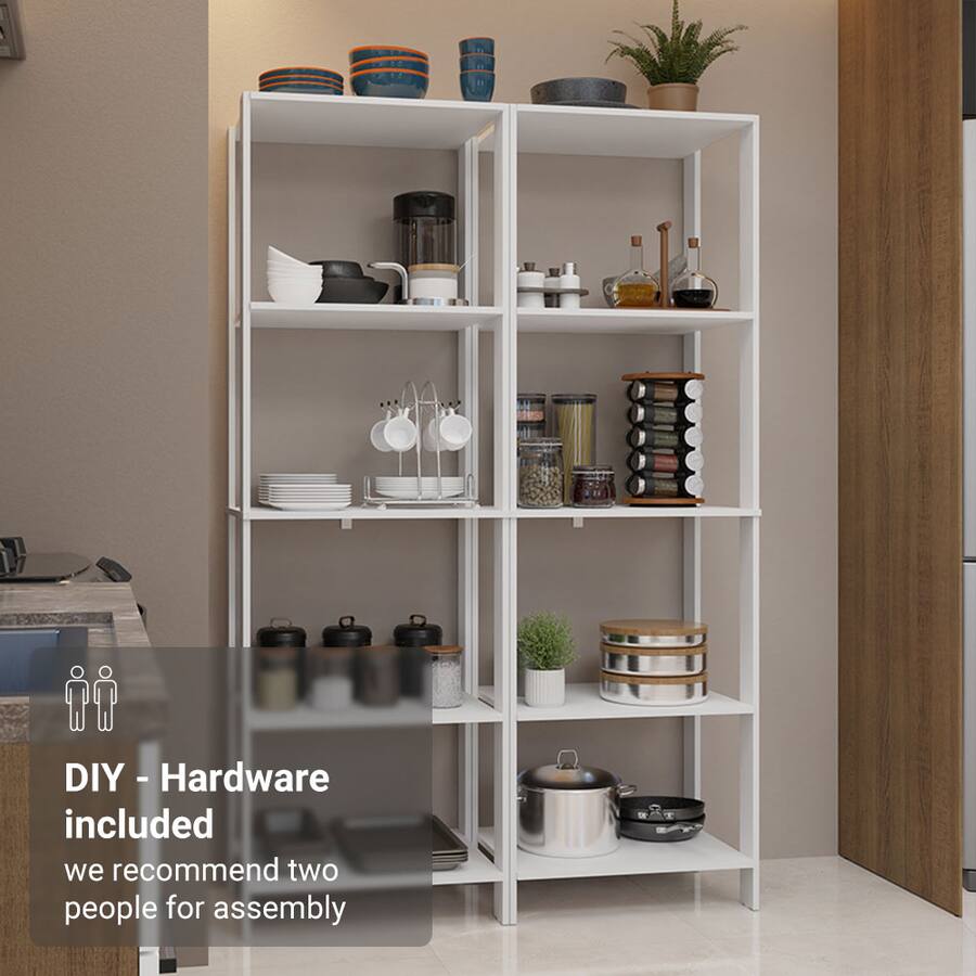 Storage Rack In Asssembly Line Madesa Kitchen Pantry Storage Rack with 10 Open Shelves 47