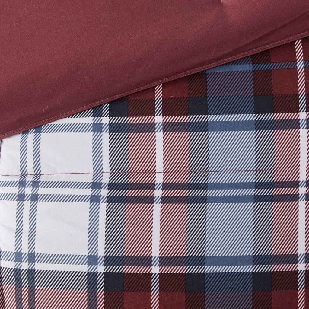 Alt View 5. Gracie Mills - Gracie Mills Victor 3M Scotchgard Down Alternative All Season Comforter Set - Red.